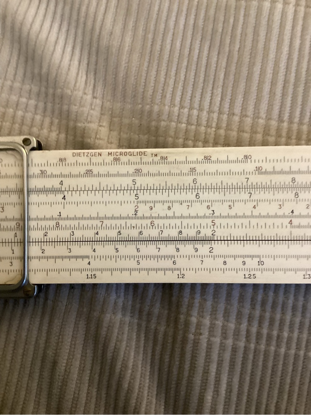 Vintage Dietzgen Engineering Slide Rule with Original Leather Case – Made in USA - Picture 9 of 16